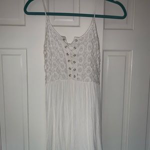 White mini dress